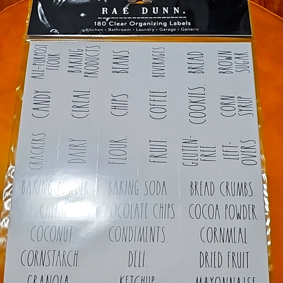 Rae Dunn 180 Stickers Organizing Labels Decals - Picture 1 of 3